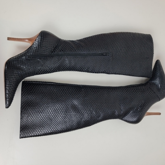 Report Signature Limonta knee length tall boot heels - Picture 4 of 6